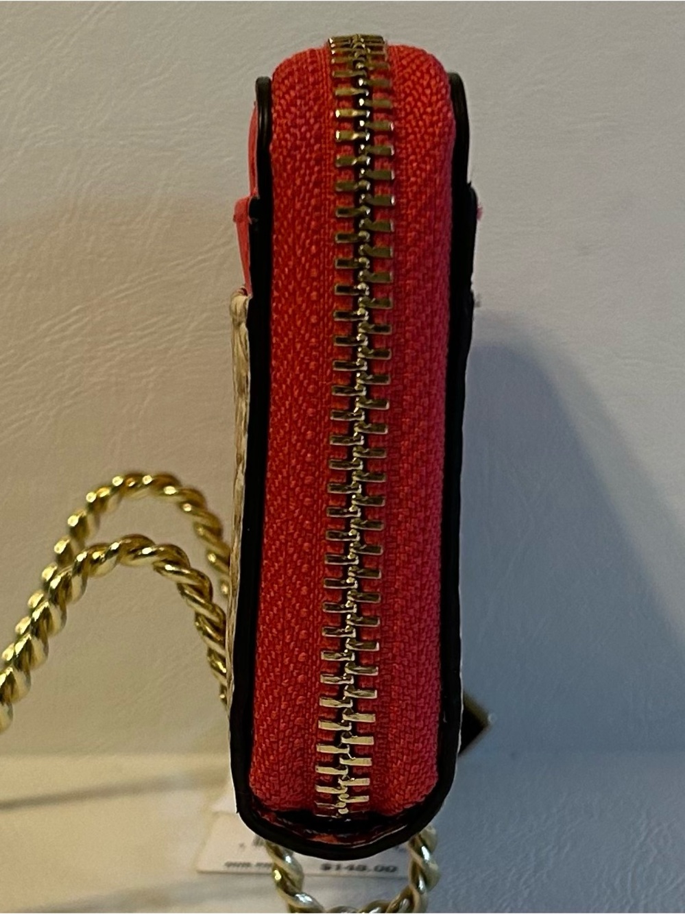 New with tags. Michael Kors Python embossed Zip Card Case Wallet - Picture 4 of 5